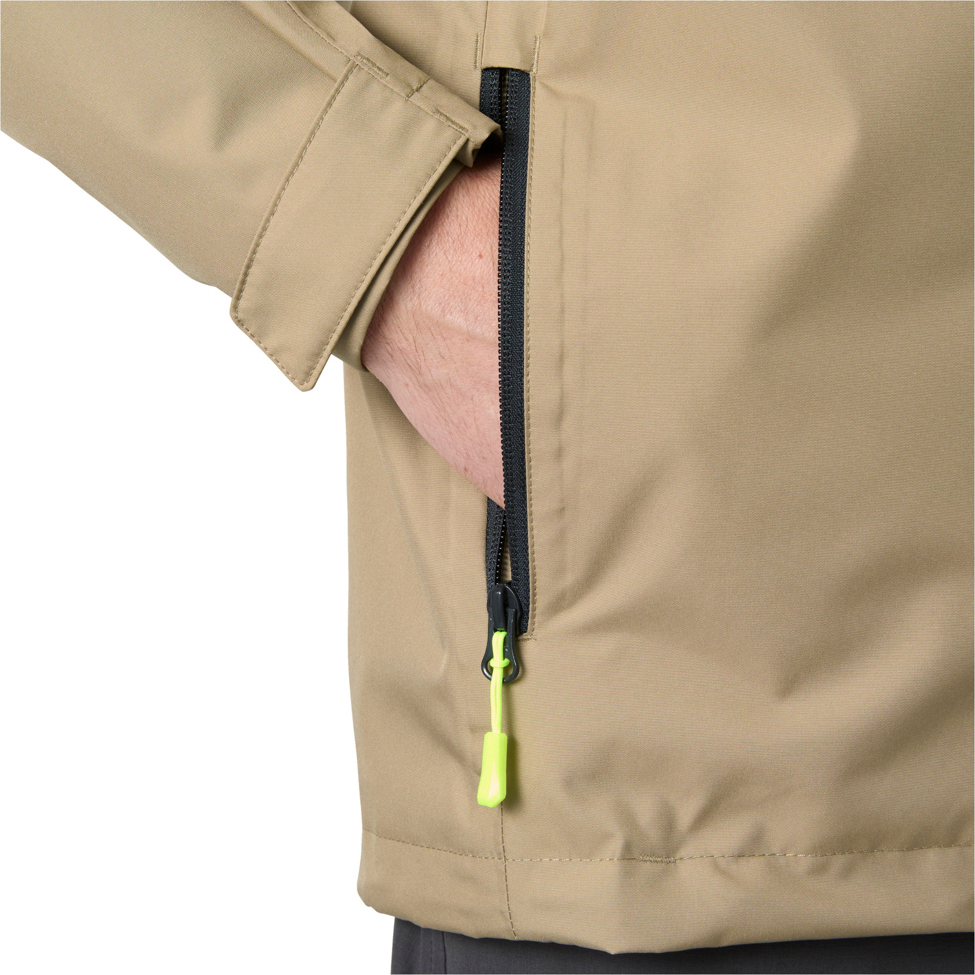 2026 Helly Hansen Heren Crew Zeiljack Met Capuchon 2.0 34443 - Pebble